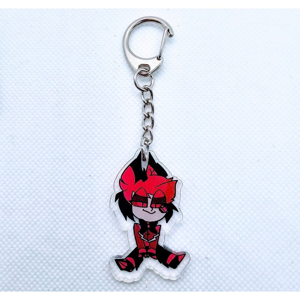 Alastor Hazbin Hotel Keychain! (Other characters Available too!)